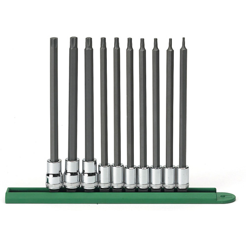 Jeu de douilles longues, Torx, Prise 1/4"/3/8", 10 mrcx Stor-it Systems