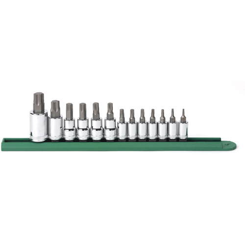 Jeu de douilles &agrave; embouts, Torx, Prise 1/2"/1/4"/3/8", 13 mrcx Stor-it Systems