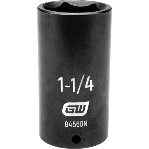 SAE Socket, Impact, 1-1/4", 1/2" Drive, 6 Points, Deep Stor-it Systems