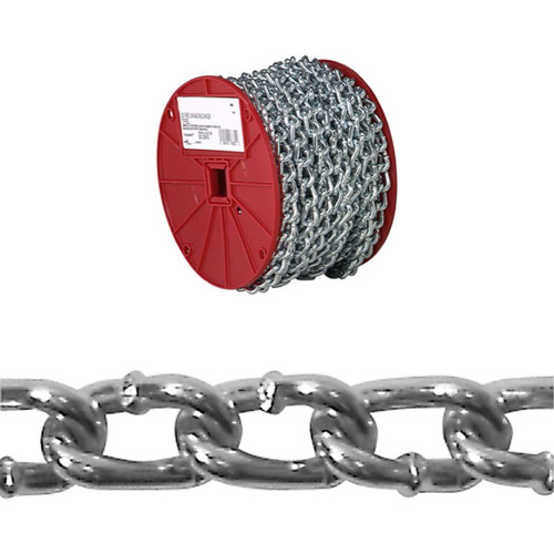 Chaîne torsad&eacute;e, Acier &agrave; faible teneur en carbone, #2 x 125' (38,1 m) l, Charge d'utilisation 310 lb (0,155 tonne) Stor-it Systems