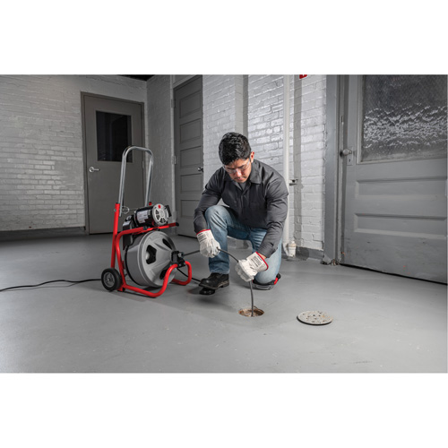 D&eacute;gorgeoir auto-aliment&eacute; K-400 a/c&acirc;ble C-45IW, &eacute;lectrique, 1/2" x 75' et 3/8" x 100' Stor-it Systems
