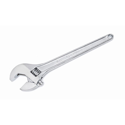Adjustable Tapered Handle Wrench - Carded, 15" L, 1-11/16"/43 mm Max Width, Chrome/Polished Stor-it Systems