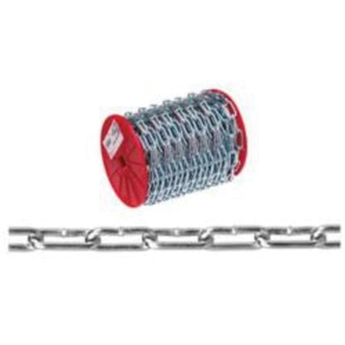 Chaîne droite, Acier &agrave; faible teneur en carbone, 2/0 x 120' (36,6 m) l, Charge d'utilisation 520 lb (0,26 tonne) Stor-it Systems