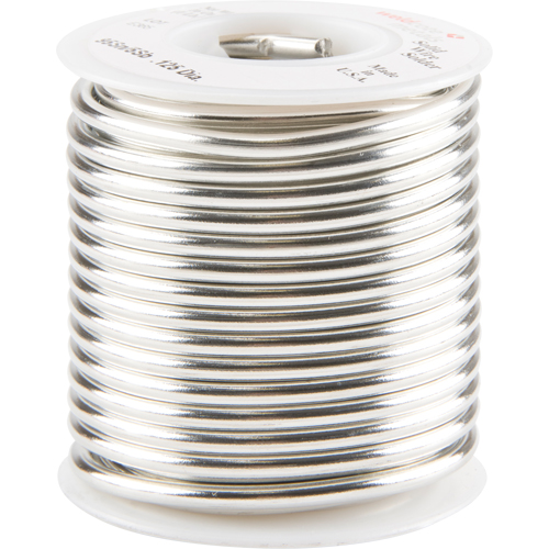 Common Solder, Lead-Free, 95% Tin 5% Antimony, Solid Core, 0.125" Dia. Stor-it Systems