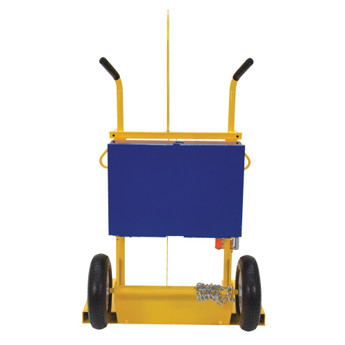 Welding Cylinder Torch Cart, Pneumatic Wheels, 24" W x 19-1/2" L Base, 500 lbs. Stor-it Systems