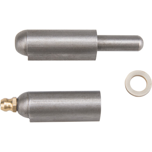 Weld-On Hinge, 0.512" Dia. x 3.15" L, Mild Steel w/Fixed Steel Pin Stor-it Systems