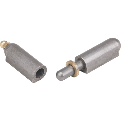 Weld-On Hinge, 0.512" Dia. x 3.15" L, Mild Steel w/Fixed Steel Pin Stor-it Systems