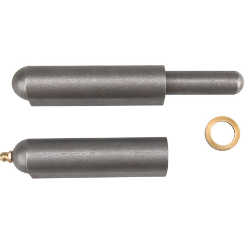 Weld-On Hinge, 0.906" Dia. x 7.874" L, Mild Steel w/Fixed Steel Pin Stor-it Systems