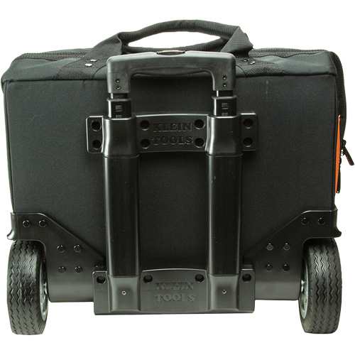 Tradesman Pro Rolling Tool Bag, Ballistic Polyester, 24 Pockets, Black/Orange Stor-it Systems