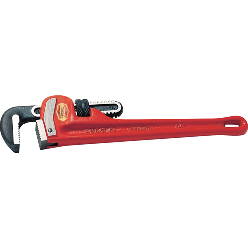 Straight Pipe Wrench #48, 6" Jaw Capacity, 48" Long, Powder Coated Finish Stor-it Systems