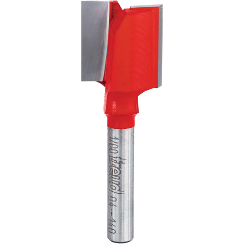 Router Bit - Double Flute Straight Bit, 3/4" Dia., 1" H, 2-1/8" L, 1/4" Shank Stor-it Systems
