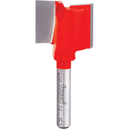 Router Bit - Double Flute Straight Bit, 1" Dia., 3/4" H, 2" L, 1/4" Shank Stor-it Systems