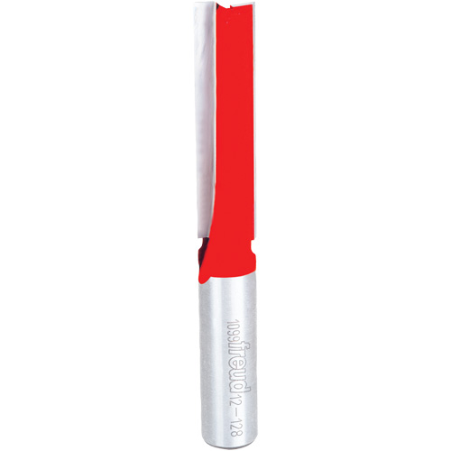 Router Bit - Double Flute Straight Bit, 1/2" Dia., 1-1/4" H, 4-1/8" L, 1/2" Shank Stor-it Systems