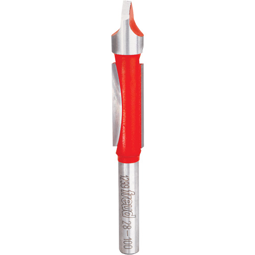Router Bit - Panel Pilot Bit, 3/8" Dia., 1" H, 3" L, 1/4" Shank Stor-it Systems