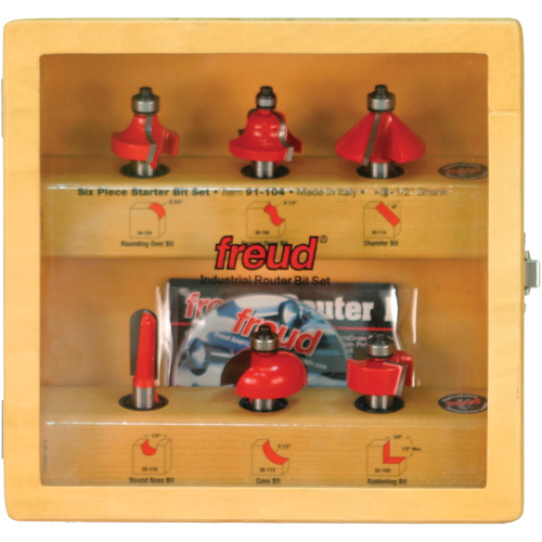 Starter Router Bit Set with 1/2" Shanks Stor-it Systems