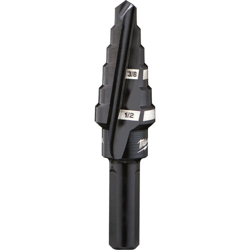 Foret &eacute;tag&eacute; no 6, 3/8" - 1/2", Incr&eacute;ments de 1/16", Acier rapide Stor-it Systems