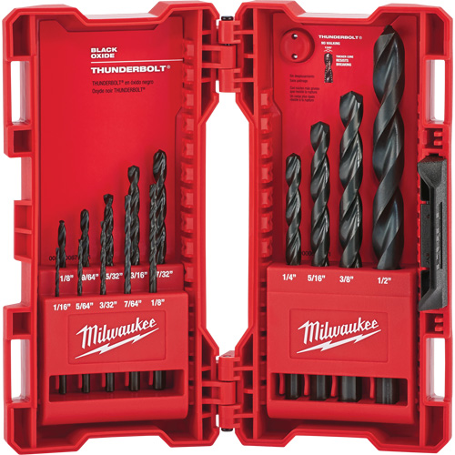 Thunderbolt&reg; Drill Bit Set, 14 Pieces, Steel Stor-it Systems