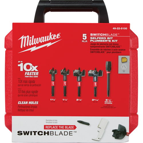 Switchblade Plumber's Self-Feed Bit Set Stor-it Systems