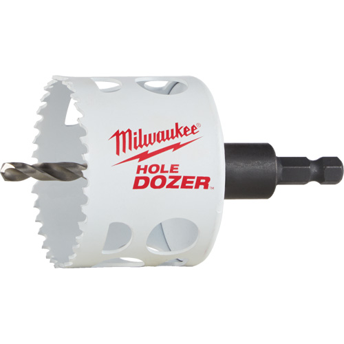 Hole Dozer Hole Saw with Arbor, 2-1/2", 1-5/8" Depth of Cut, Bi-Metal Stor-it Systems