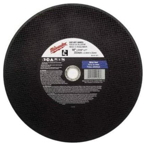 High Speed Cut-Off Wheel, 12" x 1/8", 1" Arbor, Type 1, Aluminum Oxide, 4365 RPM Stor-it Systems