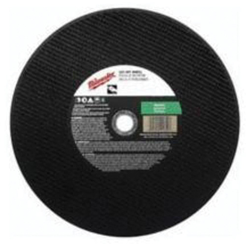 Meule &agrave; tronçonner de premi&egrave;re qualit&eacute;, 14" x 1/8", Arbre de 1", Type 1, Carbure de silicium, 5400 Tr/min Stor-it Systems