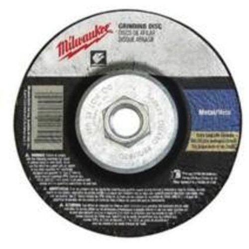 Grinding Wheel, 4-1/2" x 1/4", 5/8"-11 Arbor, Zirconium, Type 27 Stor-it Systems