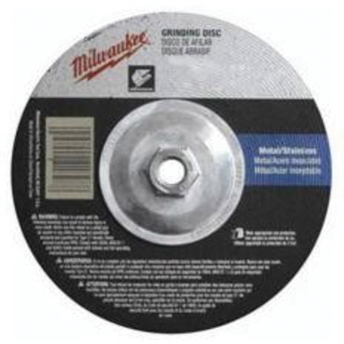 Grinding Wheel, 7" x 1/4", 5/8"-11 Arbor, Aluminum Oxide, Type 27 Stor-it Systems