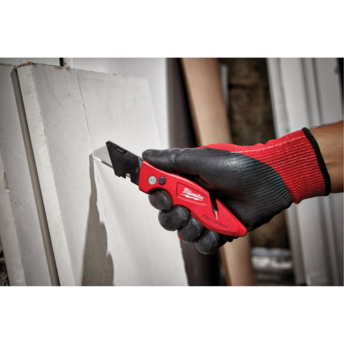 Fastback Flip Utility Knife, 2" Blade, Carbon Steel Blade, Metal Handle Stor-it Systems