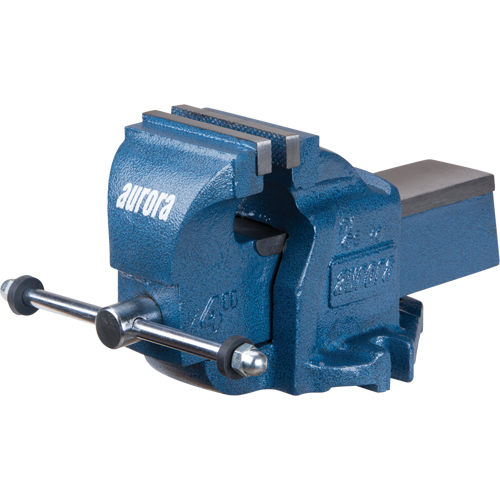 Heavy-Duty Bench Vise, 4" Jaw Width, 2-7/10" Throat Depth Stor-it Systems