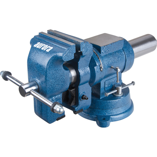 Multi-Purpose Bench Vise, 5" Jaw Width, 3-1/10" Throat Depth Stor-it Systems