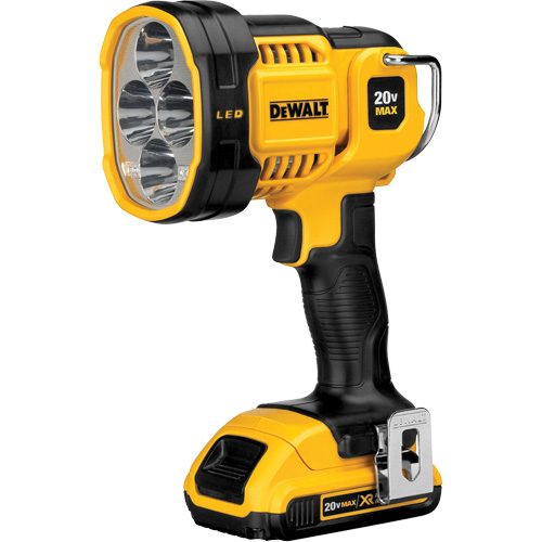 Max Cordless Jobsite Spotlight, LED, 1000 Lumens, Rechargeable Batteries Stor-it Systems
