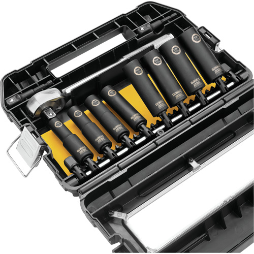 Ready Socket Set, 10 Pcs, Impact, 1/2" Drive Size Stor-it Systems