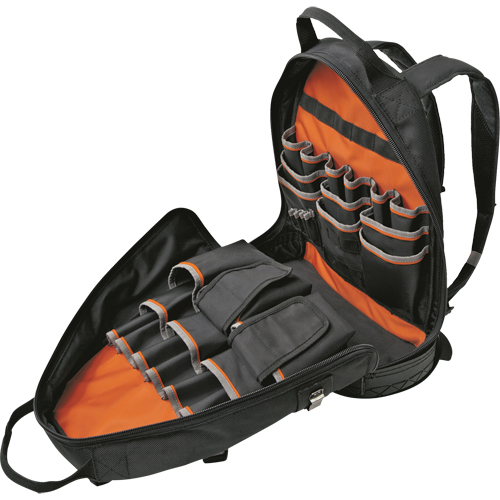 Organiseur de sac &agrave; dos d'&eacute;lectricien Tradesman Pro, 14" lo x 7" la, Noir, Balistique Stor-it Systems