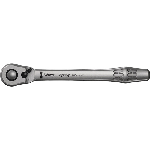 Rochet en m&eacute;tal Zyklop 1/4 m&eacute;trique a/interrupteur &agrave; levier, Prise de 1/4", Poign&eacute;e Ordinaire Stor-it Systems