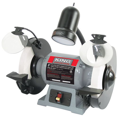 Bench Grinder, 8" Wheel Diameter, 1/2 HP, 1750 RPM Stor-it Systems