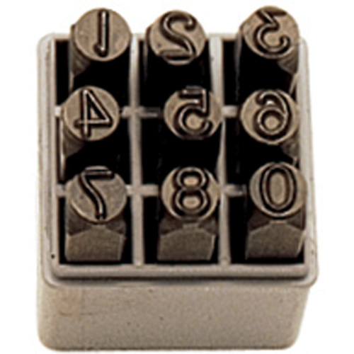 Number Hand Stamp Set, 9 Pieces Stor-it Systems