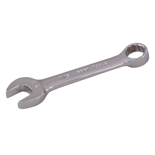 Cl&eacute; mixte courte, 12 pans, 1/4", Fini Chrome Stor-it Systems
