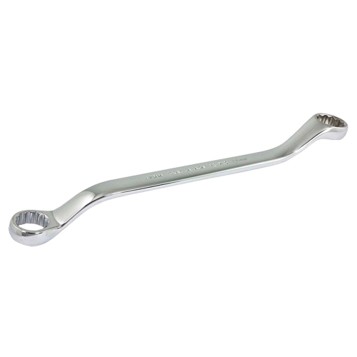 Box End Wrench, 12 Point, 17 mm x 19 mm, 15° Offset, Chrome Finish Stor-it Systems