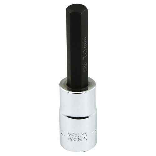 Bit Socket, Hex, 10 mm x 81 mm L, 1/2" Square Drive Drive Stor-it Systems