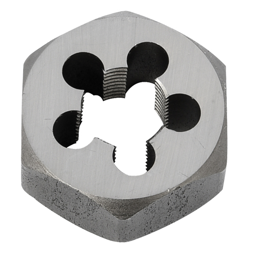 Hex Rethreading Die Nut, 1"/1-1/16" Dia., 3/8"-18 Thread, Carbon Steel/Chromium Steel Stor-it Systems