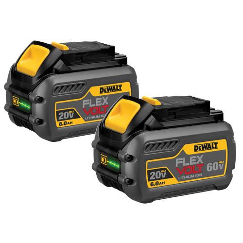 FlexVolt Batteries, Lithium-Ion, 60 V, 6 A Stor-it Systems