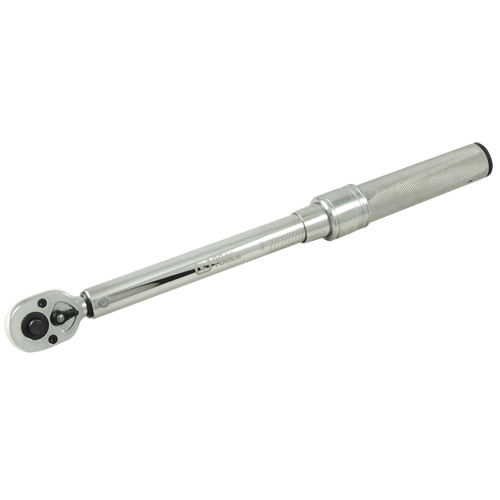 Micrometer Torque Wrench, Click, 3/8" Square Drive, 30 - 250 in-lbs. Stor-it Systems
