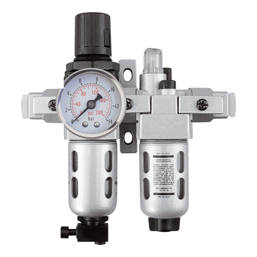 Modular Filter/Regulator & Lubricator (Gauge Included), 1/4" NPT Stor-it Systems