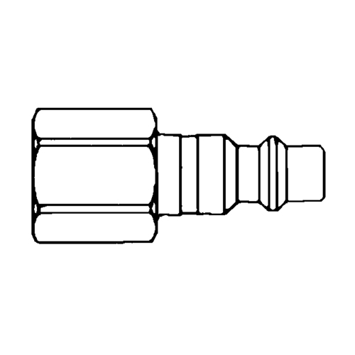 Raccords rapides - 1/2" industriel, &agrave; soupape/1 voie - Abouts, 3/8" Stor-it Systems