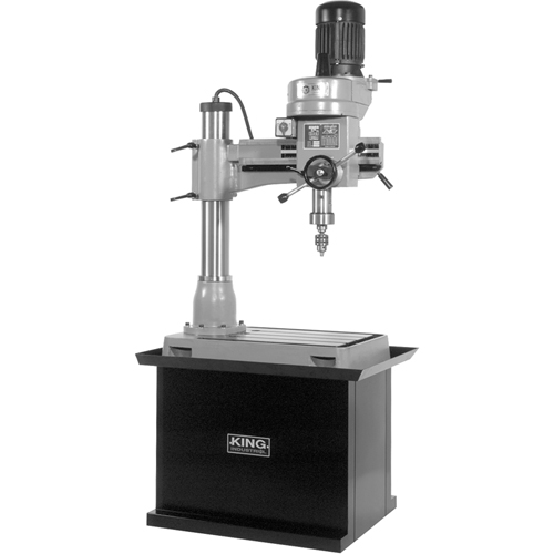 Radial Drilling Machine, 1/2" Chuck, 5 Speed(s), 21-5/8" W X 19-5/8" L, #3 Morse Stor-it Systems