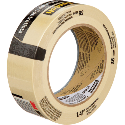 Ruban-cache Scotch pour entrepreneurs 2020, 36 mm (1-1/2") x 55 m (180'), Beige Stor-it Systems