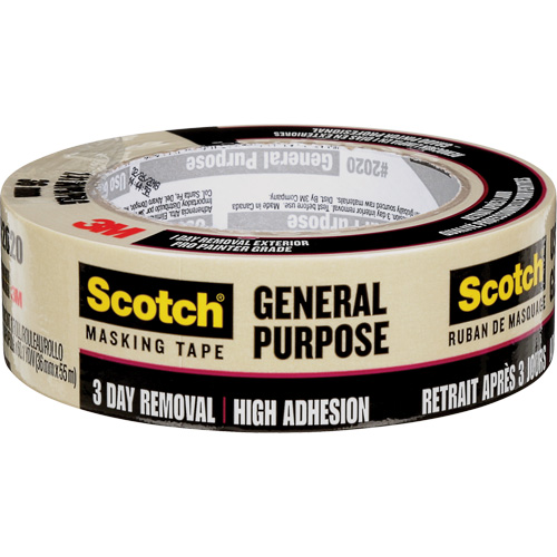 Ruban-cache Scotch pour entrepreneurs 2020, 36 mm (1-1/2") x 55 m (180'), Beige Stor-it Systems
