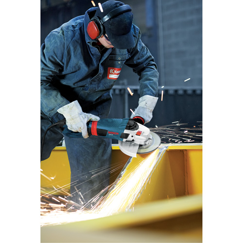 High Performance Large Angle Grinder, 9", 120 V, 15 A, 6500 RPM Stor-it Systems