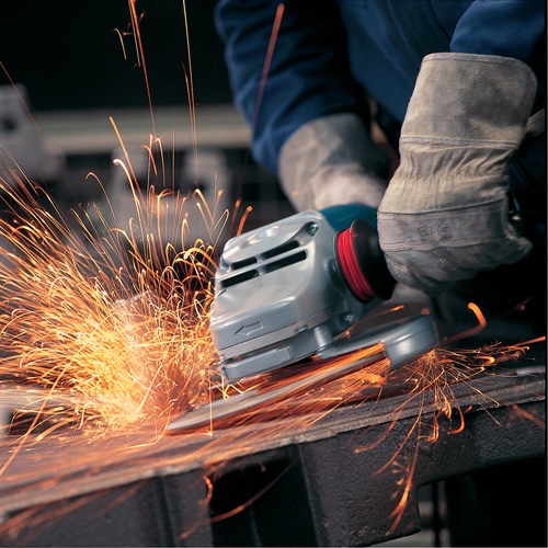 Large Angle Grinder with Rat Tail Handle, 7", 120 V, 15 A, 6500 RPM Stor-it Systems