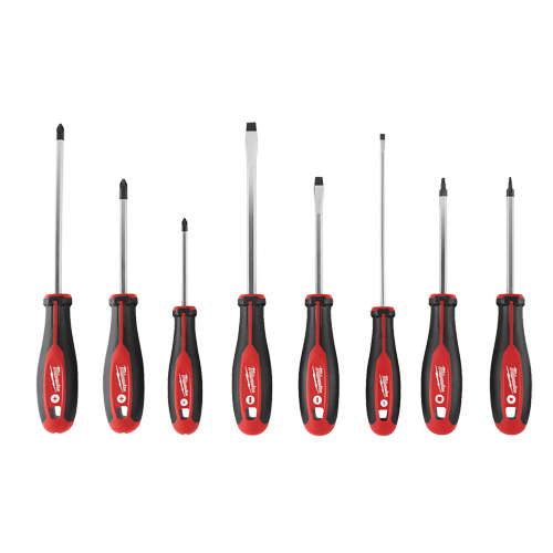 Screwdriver Set with Square Drive, 8 Pcs., Magnetic Stor-it Systems